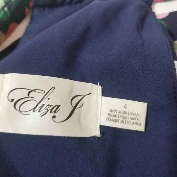 Eliza J Floral Print Halter Maxi Dress Multicolored - Picture 2 of 13